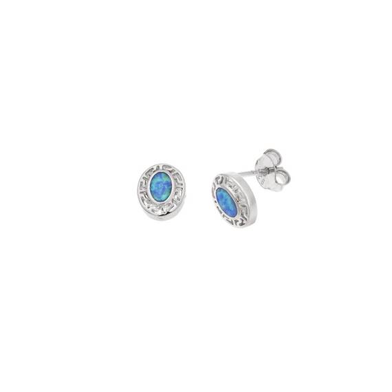 Σκουλαρίκια Senza από ασήμι 925, Opal