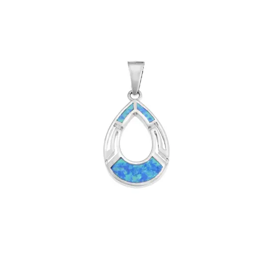 Μοτίφ Senza από ασήμι 925, δάκρυ με μαίανδρο και Opal