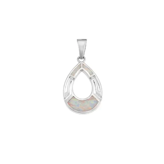 Μοτίφ Senza από ασήμι 925, δάκρυ με μαίανδρο και Opal