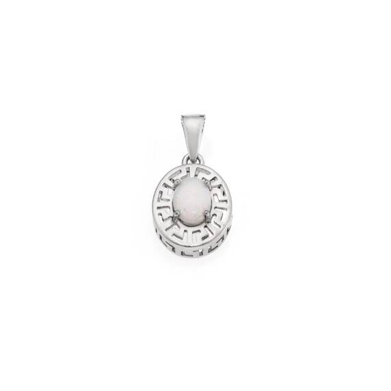 Μοτίφ Senza από ασήμι 925, μαίανδρος και πέτρα Opal