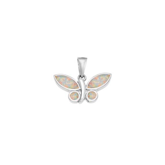 Μοτίφ Senza από ασήμι 925, πεταλούδα με Opal