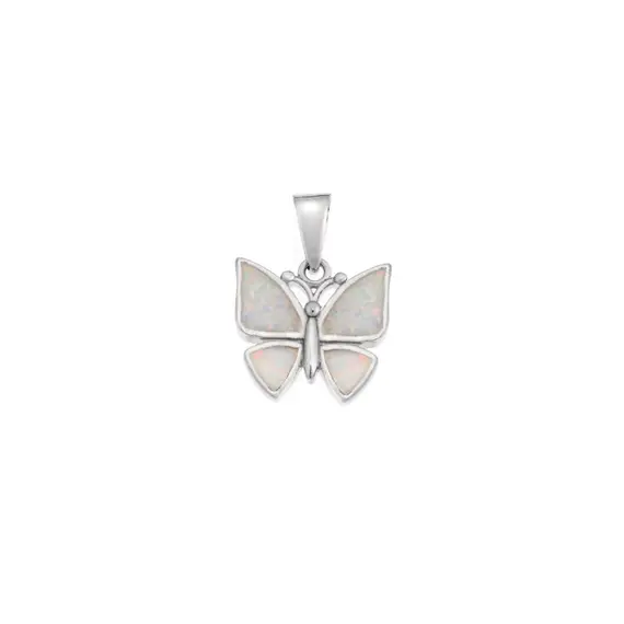 Μοτίφ Senza από ασήμι 925, πεταλούδα με Opal