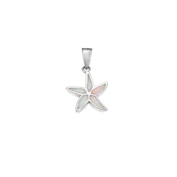 Μοτίφ Senza από ασήμι 925, Αστερίας με Opal