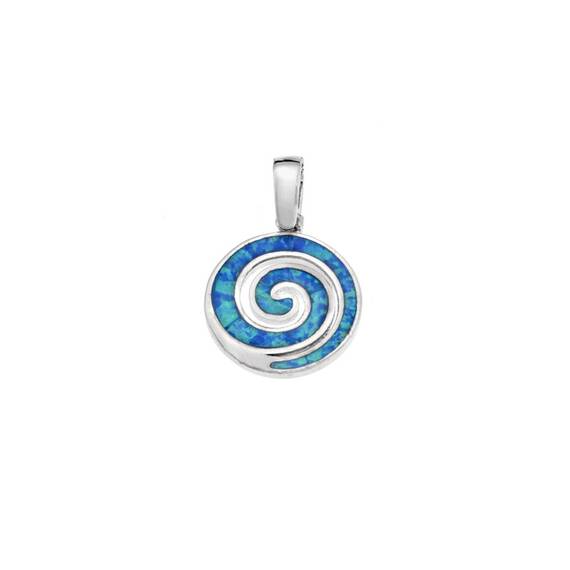 Μοτίφ Senza από ασήμι 925, Σπείρα με Opal