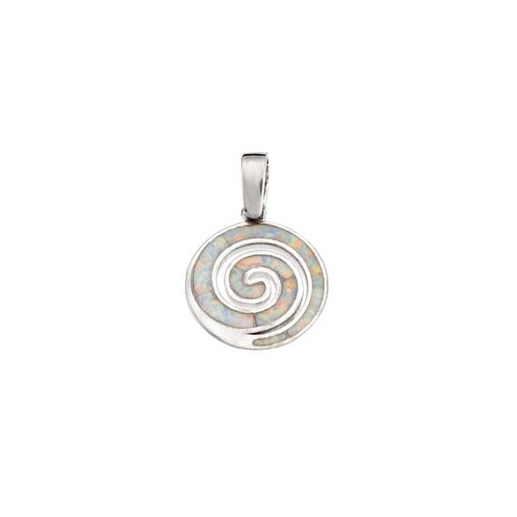 Μοτίφ Senza από ασήμι 925, Σπείρα με Opal