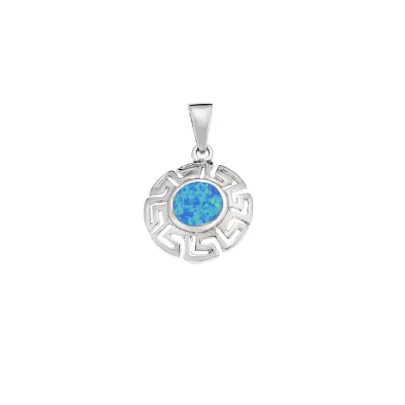 Μοτίφ Senza από ασήμι 925, μαίανδρος και πέτρα Opal