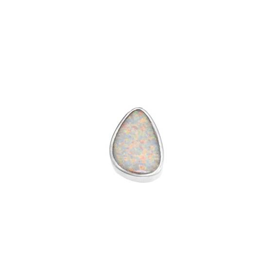 Μοτίφ Senza από ασήμι 925, δάκρυ με Opal