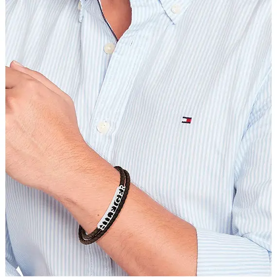 TOMMY HILFIGER Leather Stainless Steel Bracelet 2790589, image 2