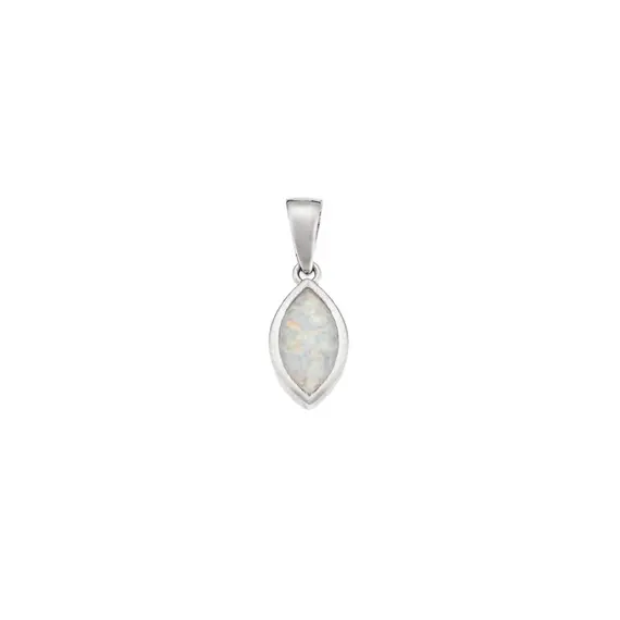 Μοτίφ Senza από ασήμι 925, δάκρυ με Opal
