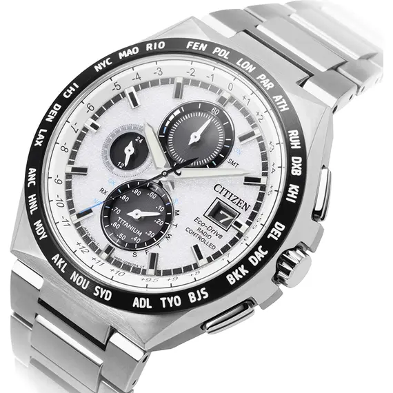 CITIZEN Eco-Drive Super Titanium Radio Controlled Chronograph AT8238-84A, image 2