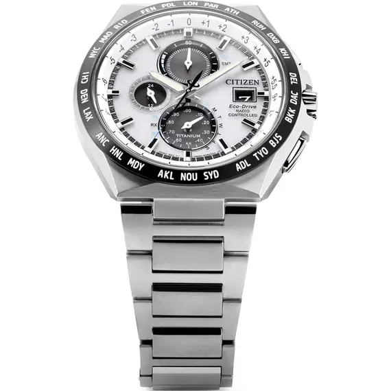 CITIZEN Eco-Drive Super Titanium Radio Controlled Chronograph AT8238-84A, image 4