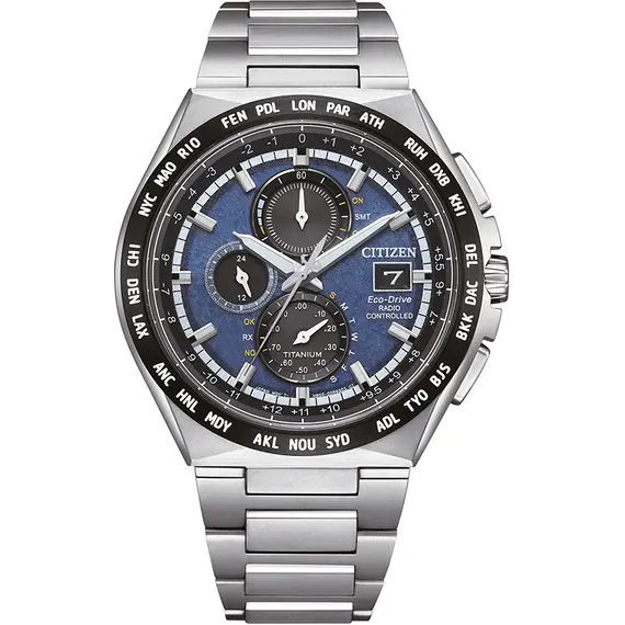 CITIZEN Eco-Drive Super Titanium Radio Controlled Chronograph AT8238-84L