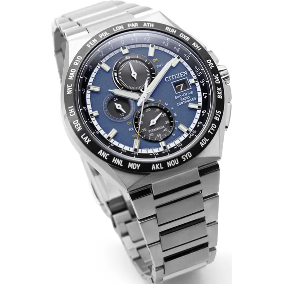CITIZEN Eco-Drive Super Titanium Radio Controlled Chronograph AT8238-84L, image 2