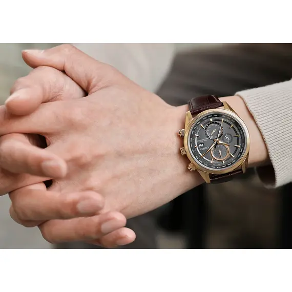 CITIZEN Eco-Drive Chronograph Radio Controlled AT8263-10H, image 4