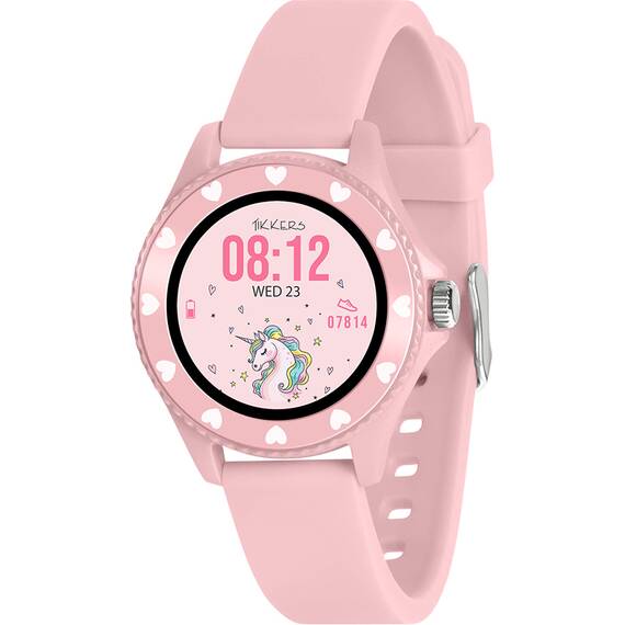 TIKKERS Series 34 Girls Smartwatch Pink Silicone Strap TKS34-0022