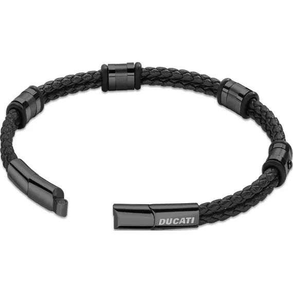 DUCATI Contesa Leather and Stainless Steel Bracelet DTAGB0003702, image 2