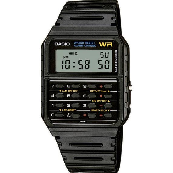 Casio Collection Black Rubber CA-53W-1ER