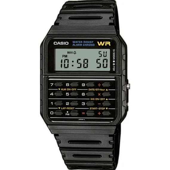 Casio Collection Black Rubber CA-53W-1ER