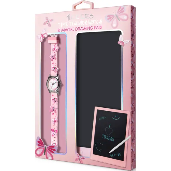 TIKKERS Girls' Time Teaching Watch & Magic Writing Tablet Set ATK1111-PAD, image 5