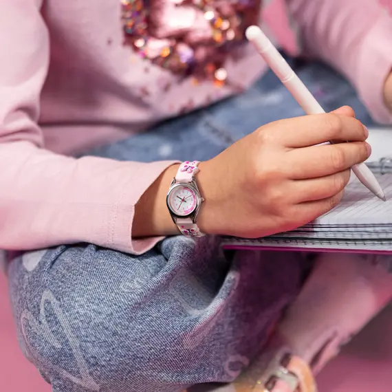 TIKKERS Girls' Time Teaching Watch with Butterflies ATK1111, image 3