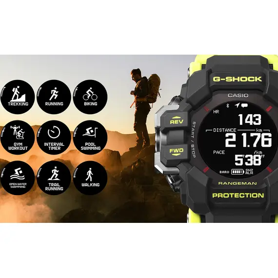CASIO G-Shock Rangeman Solar Bluetooth GPS GPR-H1000RY-1A9ER, image 4