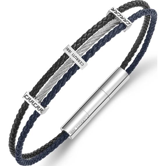 CERRUTI Leather Stainless Steel Bracelet CIAGB0011701, image 2