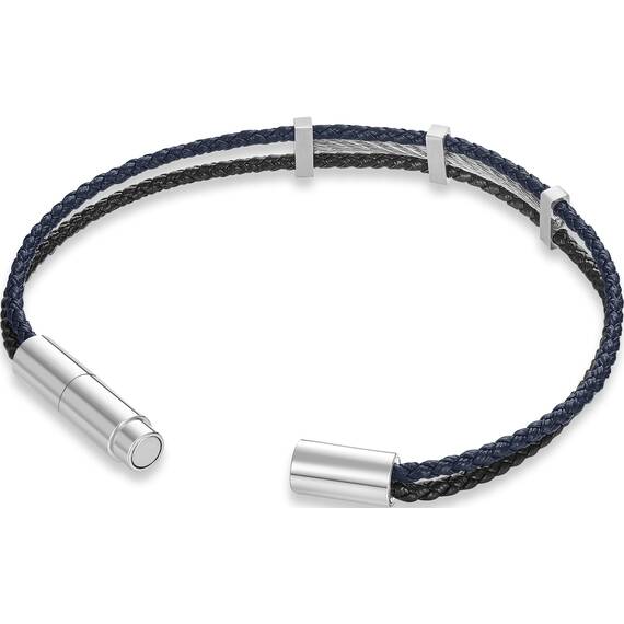 CERRUTI Leather Stainless Steel Bracelet CIAGB0011701, image 3