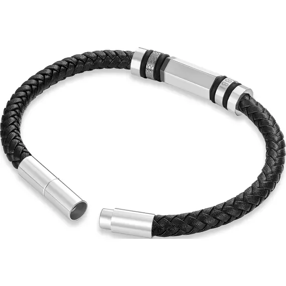 CERRUTI Leather Stainless Steel Bracelet CIAGB0011901, image 3