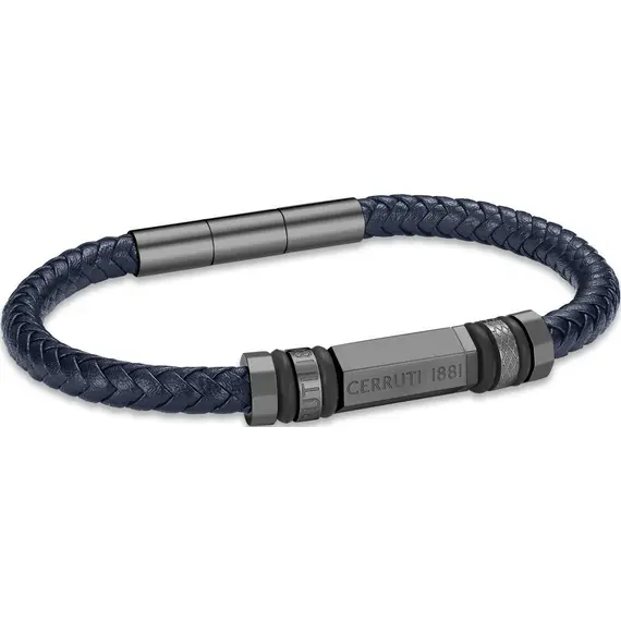 CERRUTI Leather Stainless Steel Bracelet CIAGB0011902