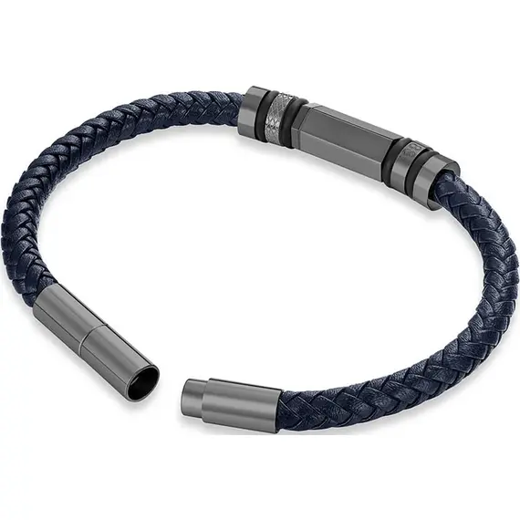 CERRUTI Leather Stainless Steel Bracelet CIAGB0011902, image 4