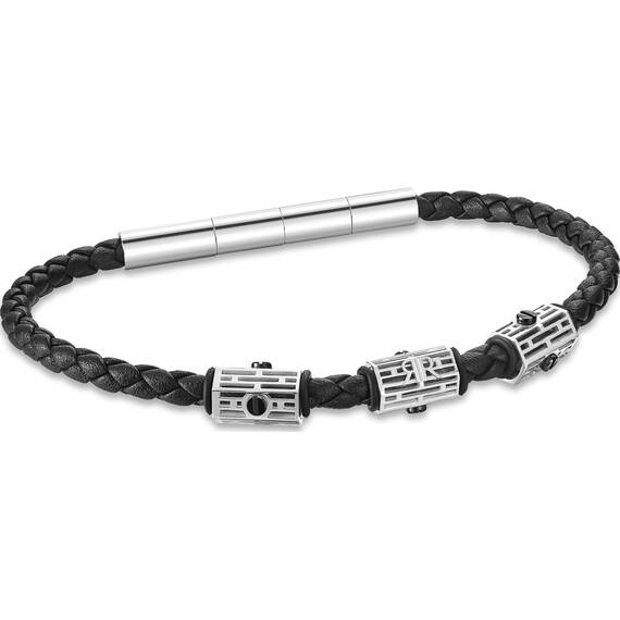 CERRUTI Leather Stainless Steel Bracelet CIAGB0012001