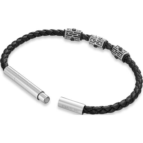 CERRUTI Leather Stainless Steel Bracelet CIAGB0012001, image 3