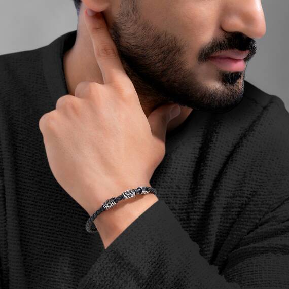 CERRUTI Leather Stainless Steel Bracelet CIAGB0012001, image 4