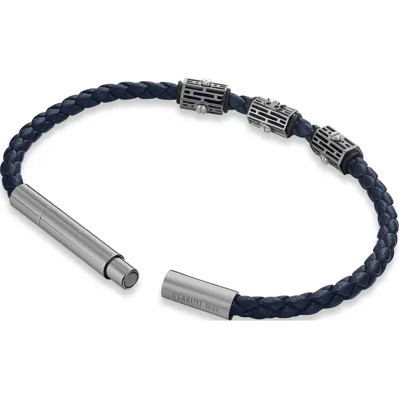 CERRUTI Leather Stainless Steel Bracelet CIAGB0012002, image 3