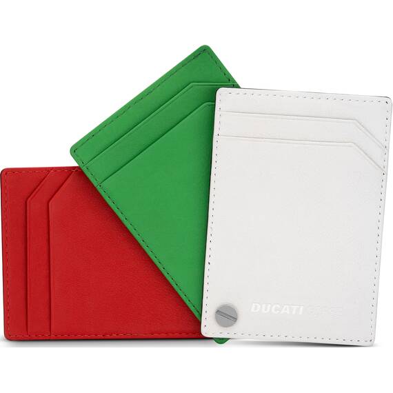 DUCATI Corse Scudetto Multicolor Leather Card Holder DTLGD2200201, image 2