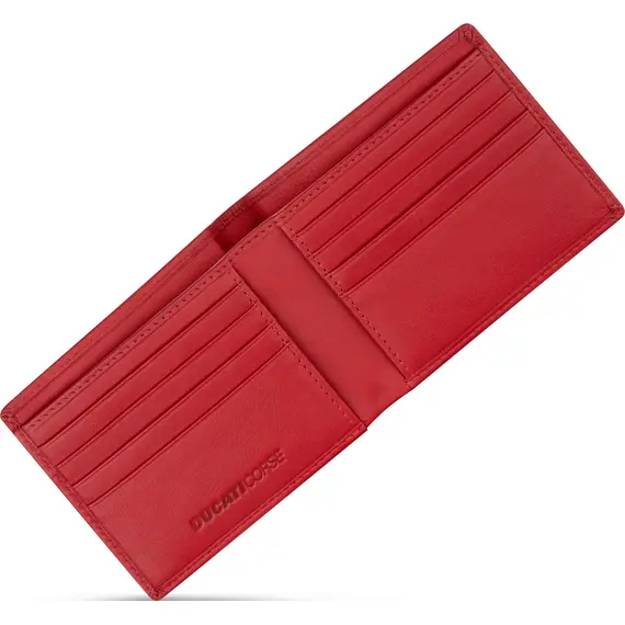 DUCATI Nastro Πορτοφόλι Κόκκινο Από Δέρμα 110mm x 90mm DTLGW2201103, image 2
