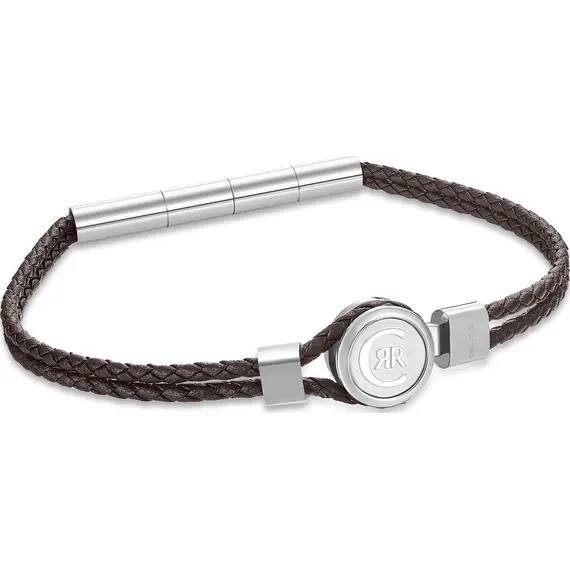 CERRUTI Leather Stainless Steel Bracelet CIAGB0012302