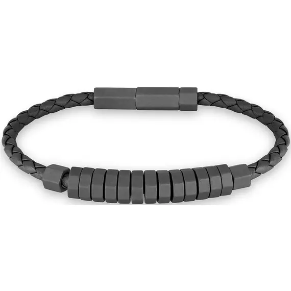 CERRUTI Leather Stainless Steel Bracelet CIAGB2208305