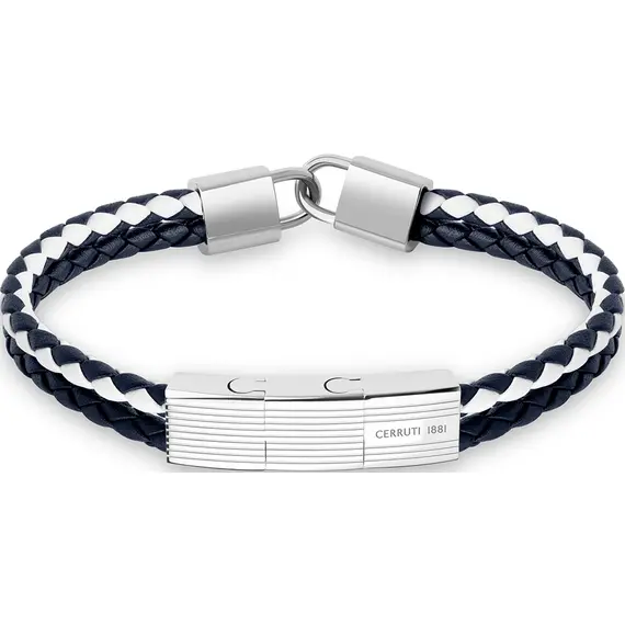 CERRUTI Seal Βραχιόλι Από Δέρμα Και Ανοξείδωτο Ατσάλι 18cm-20cm CIAGB2210503