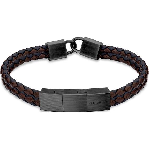 CERRUTI Seal Βραχιόλι Από Δέρμα Και Ανοξείδωτο Ατσάλι 18cm-20cm CIAGB2210505