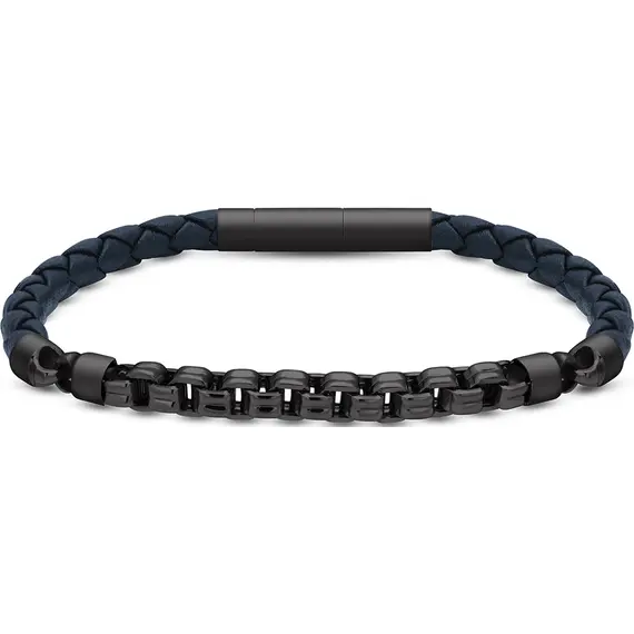 CERRUTI Leather Stainless Steel Bracelet CIAGB2211006