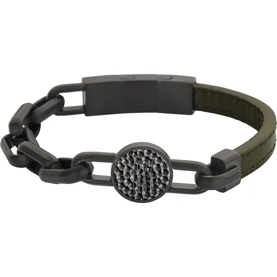 CERRUTI Leather Stainless Steel Bracelet CIAGB2216204