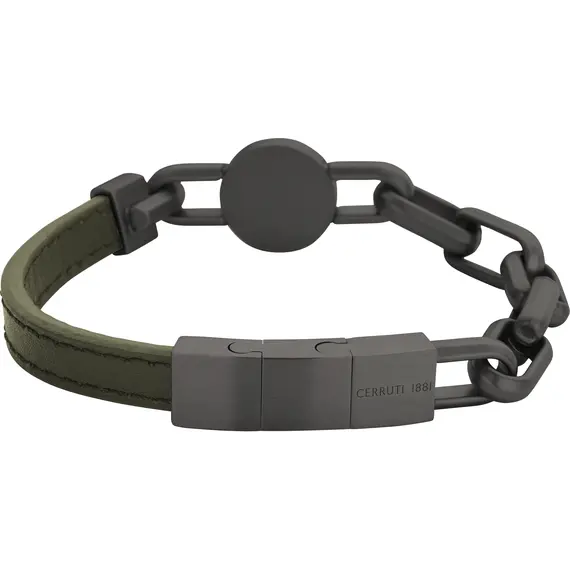 CERRUTI Leather Stainless Steel Bracelet CIAGB2216204, image 2