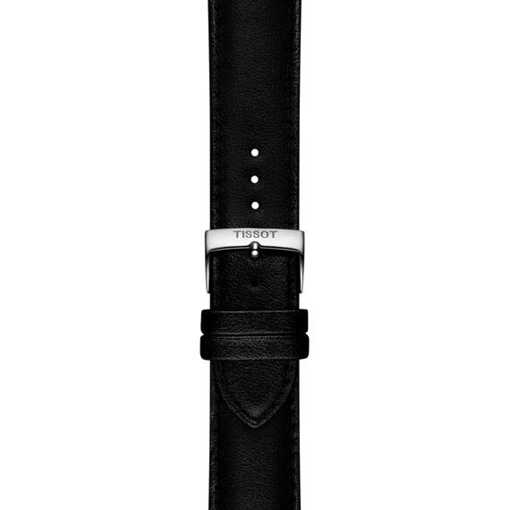 TISSOT Αυθεντικό Μαύρο Συνθετικό Vegan Λουράκι 22/22 T852050323