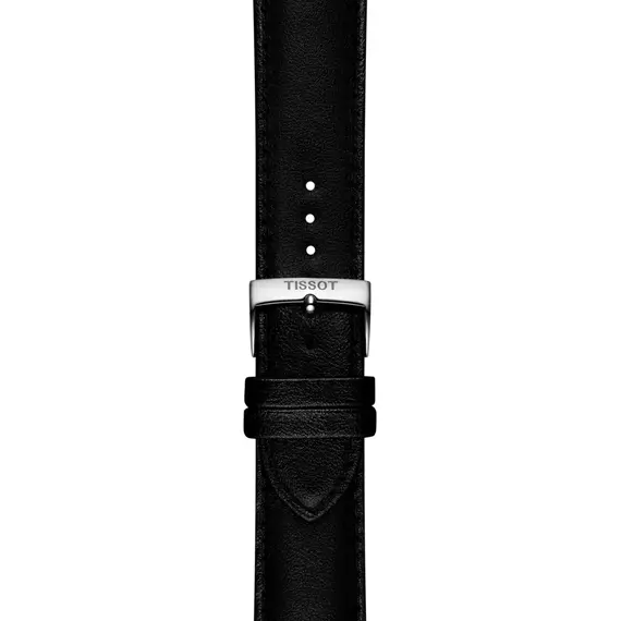 TISSOT Αυθεντικό Μαύρο Συνθετικό Vegan Λουράκι 22/22 T852050323