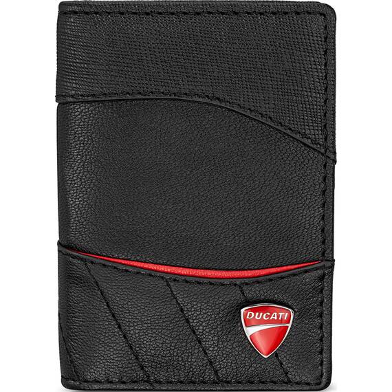 DUCATI Enzo Καρτοθήκη Μαύρη Από Δέρμα 108mm x 79mm DTLGD0000201