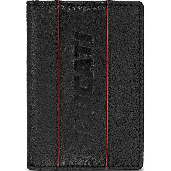 DUCATI Formale Καρτοθήκη Μαύρη Από Δέρμα 108mm x 79mm DTLGD2201301