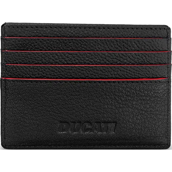 DUCATI Formale Καρτοθήκη Μαύρη Από Δέρμα 105mm x 78mm DTLGD2201302