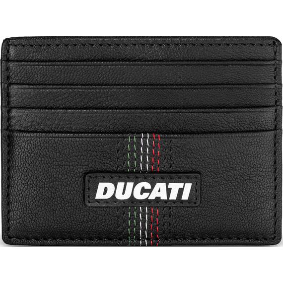 DUCATI Valore Καρτοθήκη Μαύρη Από Δέρμα 105mm x 78mm DTLGD2201401