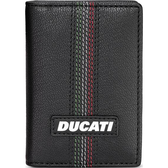 DUCATI Valore Καρτοθήκη Μαύρη Από Δέρμα 108mm x 79mm DTLGD2201402